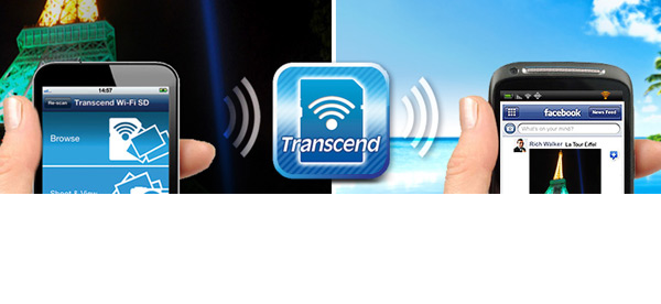 Карта памяти Transcend Wi-Fi SD мгновенно добавляет модуль беспроводной связи в вашу цифровую камеру и позволяет передавать фотографии и видео на портативные устройства без мешающихся кабелей