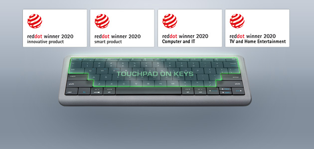 Цього року клавіатура Prestigio Click&Touch із технологією Touch on Keys® компанії Clevetura отримала міжнародне визнання за досконалість у дизайнерських інноваціях