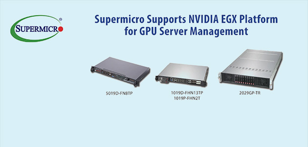 Платформа NVIDIA EGX у поєднанні з обладнанням Supermicro дозволяє здійснювати керування мережевими GPU-серверами з хмарного середовища