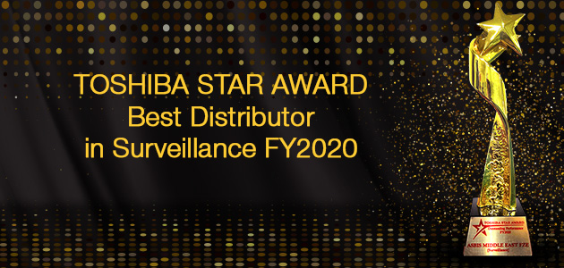 22nd June 2021 - UAE– ASBIS Middle East has won the TOSHIBA STAR AWARD for Best Distributor in Surveillance FY2020 held in Dubai recently.
